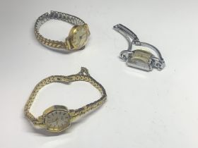 THREE VARIOUS WRIST WATCHES TO INCLUDE A ROTARY, PESAG AND A SERVICES