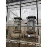 A PAIR OF VINTAGE PARAFIN GREENHOUSE HEATERS