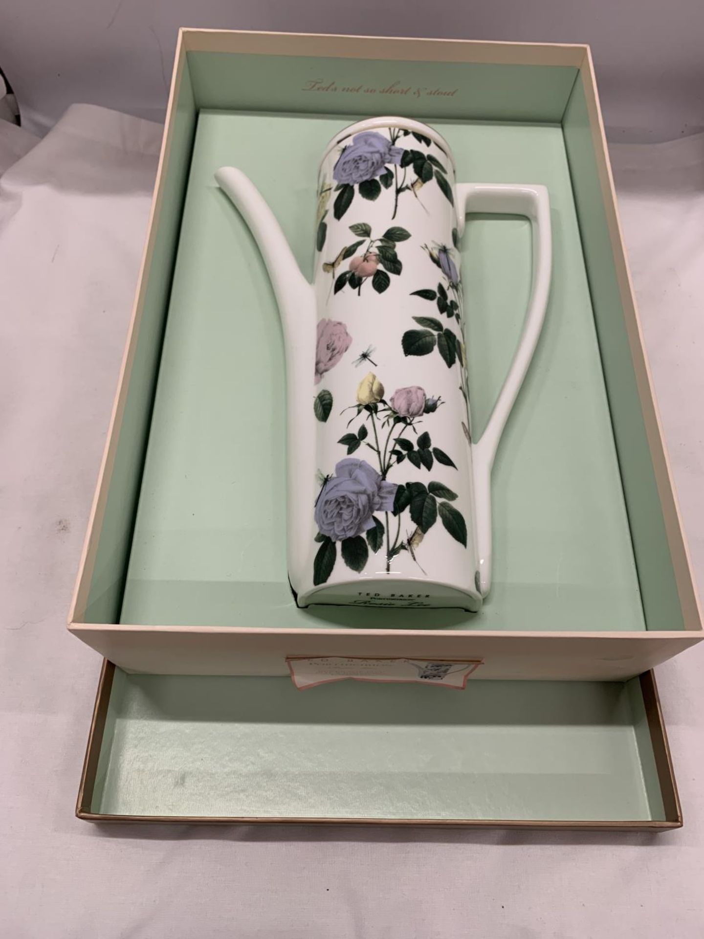 A PORTMEIRION, TED BAKER, 'ROSIE LEE' COFFEE POT, BOXED