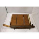 A VINTAGE WOODEN GUILLOTINE