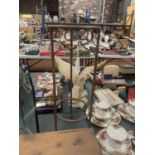 A METAL PLANT STAND, HEIGHT 50CM
