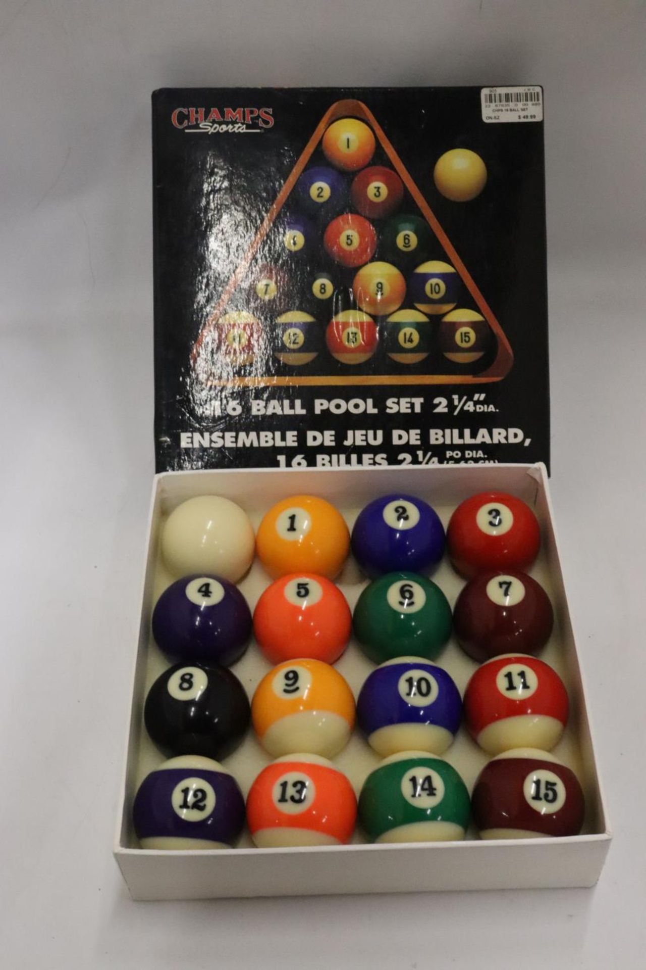 A CHAMPS SPORTS 16 BOWL POOL SET - Image 2 of 3