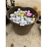 A LARGE QUANTITY OF ASSORTED GOLF BALLS