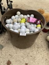 A LARGE QUANTITY OF ASSORTED GOLF BALLS