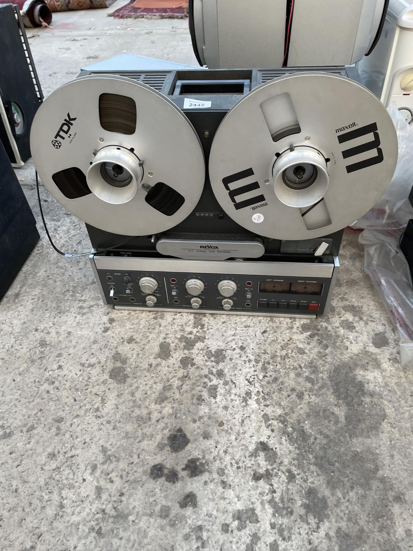 A MAXWELL REVOX B77 STEREO TAPE RECORDER