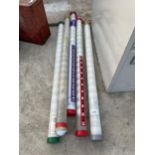 A LARGE QUANTITY OF ASSORTED GOLF BALL WITH BALL COLLECTING TUBES