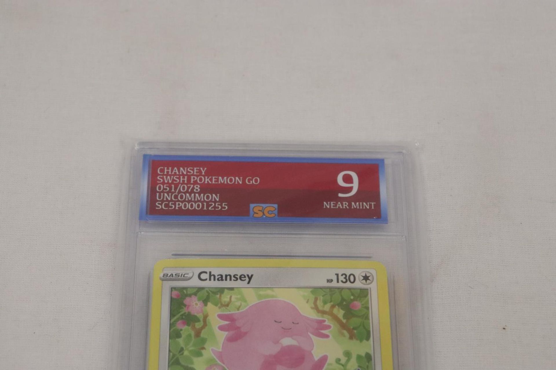 A CHANSEY POKEMON CARD, GRADED NUMBER 9, NEAR MINT - Image 3 of 3
