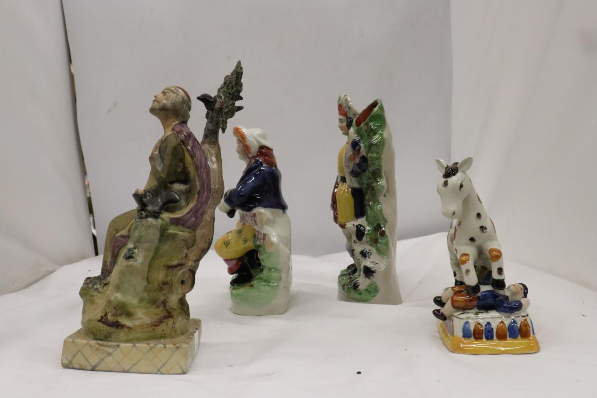 FOUR STAFFORDSHIRE FIGURES - Image 8 of 9