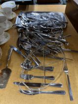 A LARGE QUANTITY OF FLATWARE