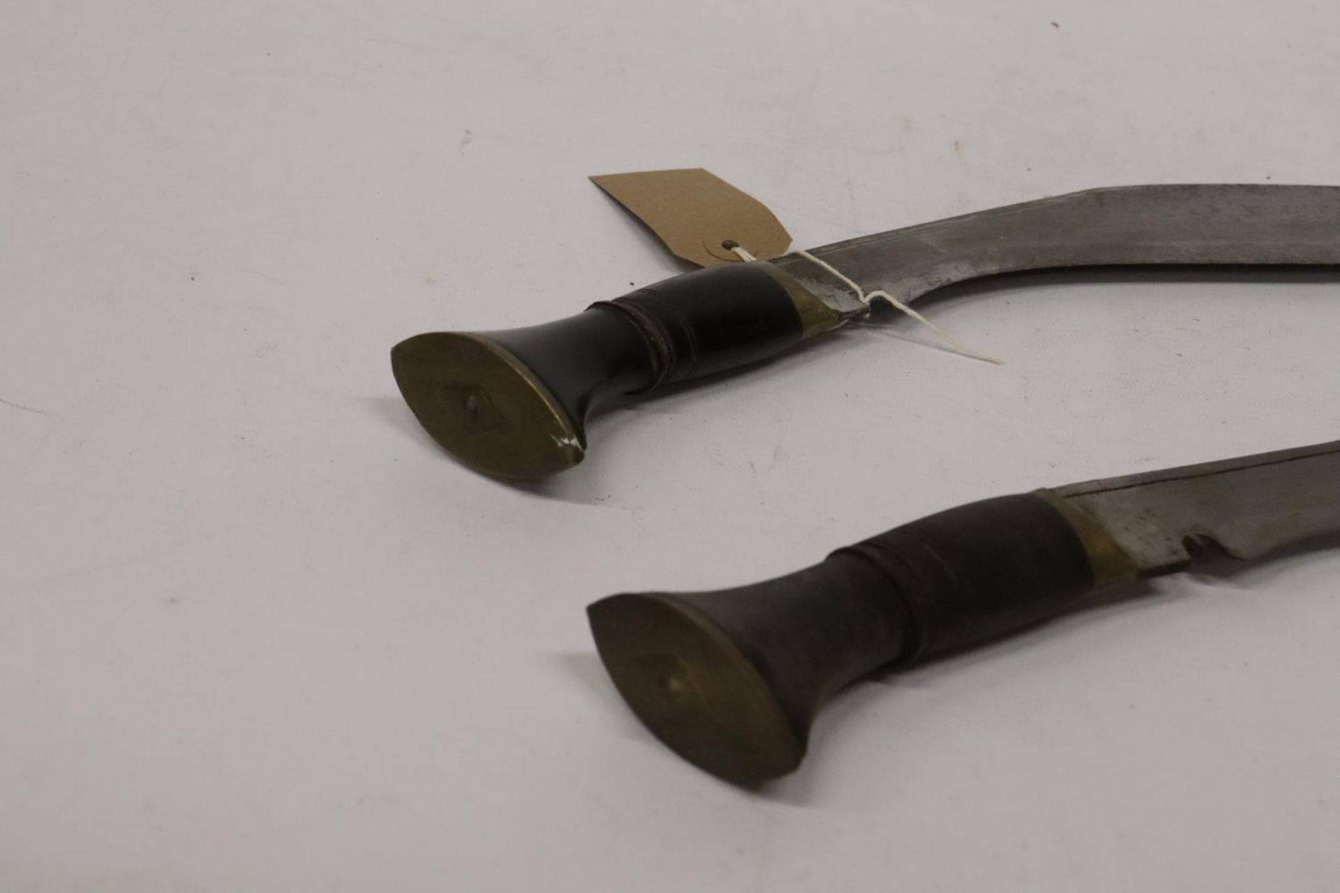 TWO MID 20TH CENTURY KUKRI KNIVES, 28CM BLADES - Image 6 of 6