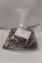 A LARGE QUANTITY OF UNSORTED COSTUME JEWELLERY - 5KG