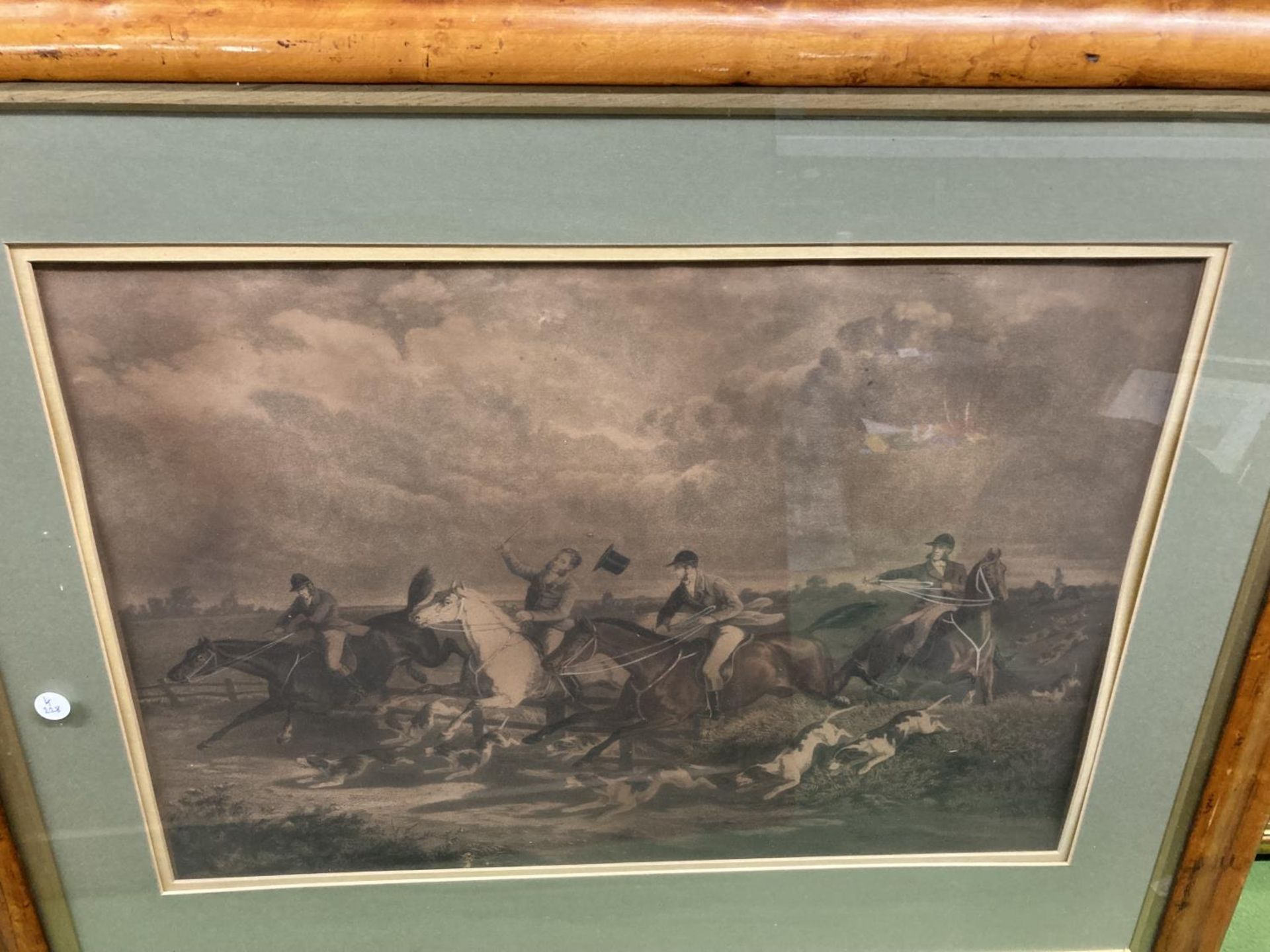 THREE MOUNTED PRINTS DEPICTING HUNTING SCENES - Image 3 of 4