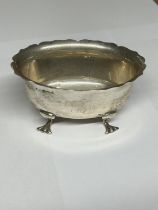 A HALLMARKED BIRMINGHAM SILVER SUGAR BOWL WEIGHT 84.30 GRAMS