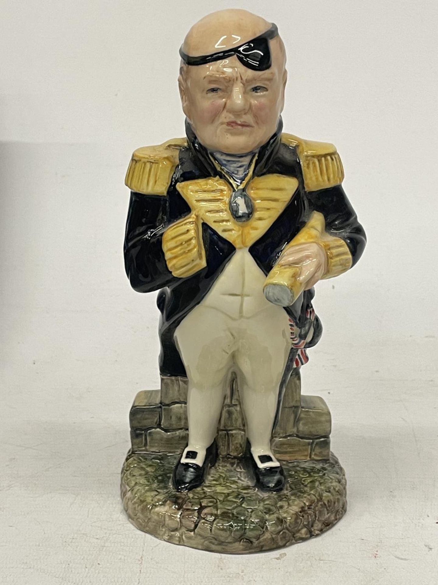 A BAIRSTOW POTTERY WINSTON CHURCHILL FIGURE "FIRST SEA LORD" - LIMITED EDITION NO. 16