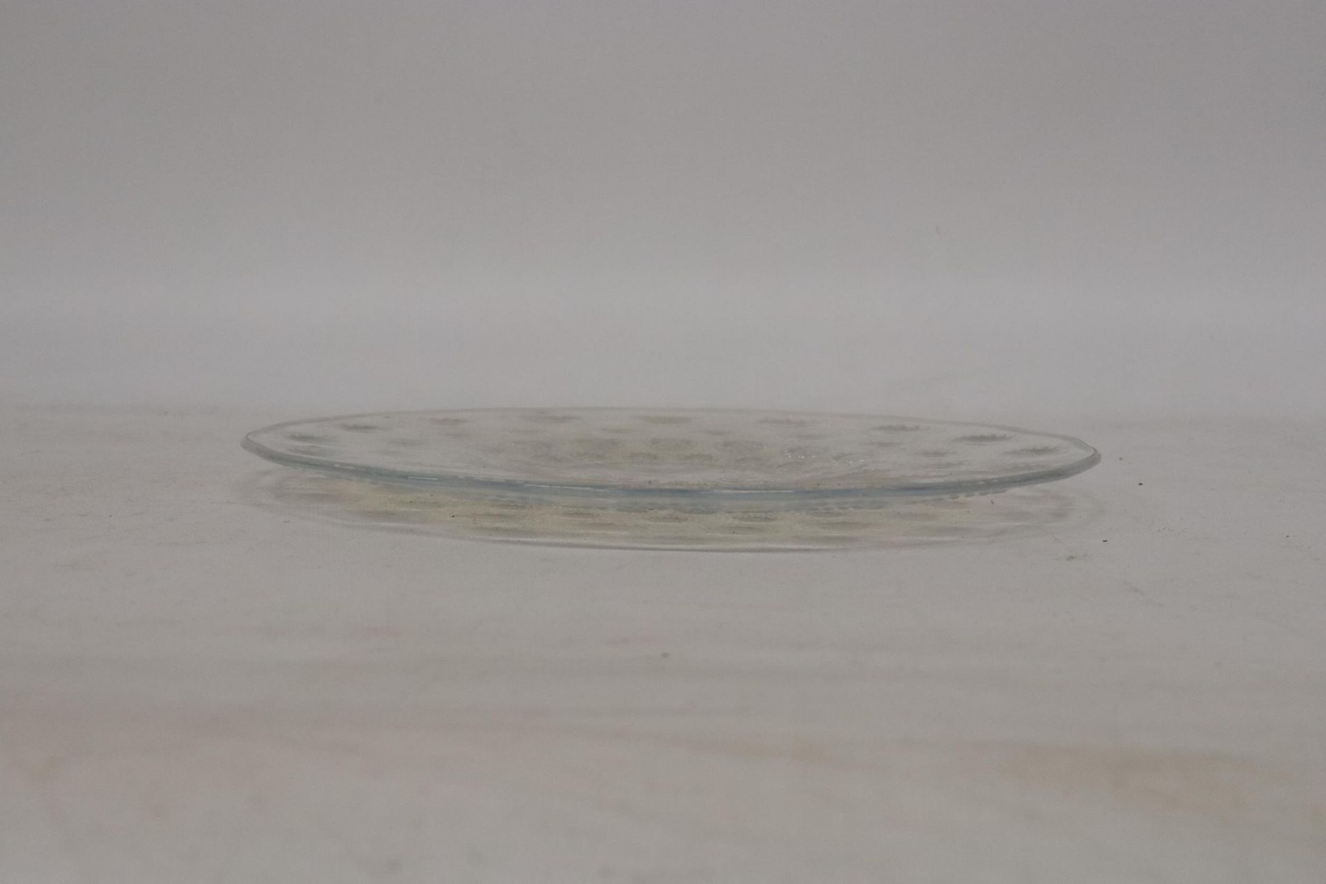 A RENE LALIQUE OPALESCENT GLASS PLATE - 27.5 CM DIAMETER MARKED R LALIQUE FRANCE TO BASE - Image 2 of 4