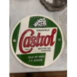 A CAST WAKEFIELD CASTROL MOTOR OIL ISLE OF MAN TT RACES SIGN