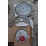 QUANTITY OF LOOSE TABLE SAW BLADES NO VAT