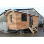 BRAND NEW EXTRA STRONG SHEPHERD HUT "PROVEN DESIGN" 23'6" X 9'6" AT EAVES. 75MM KINGSPAN IN THE