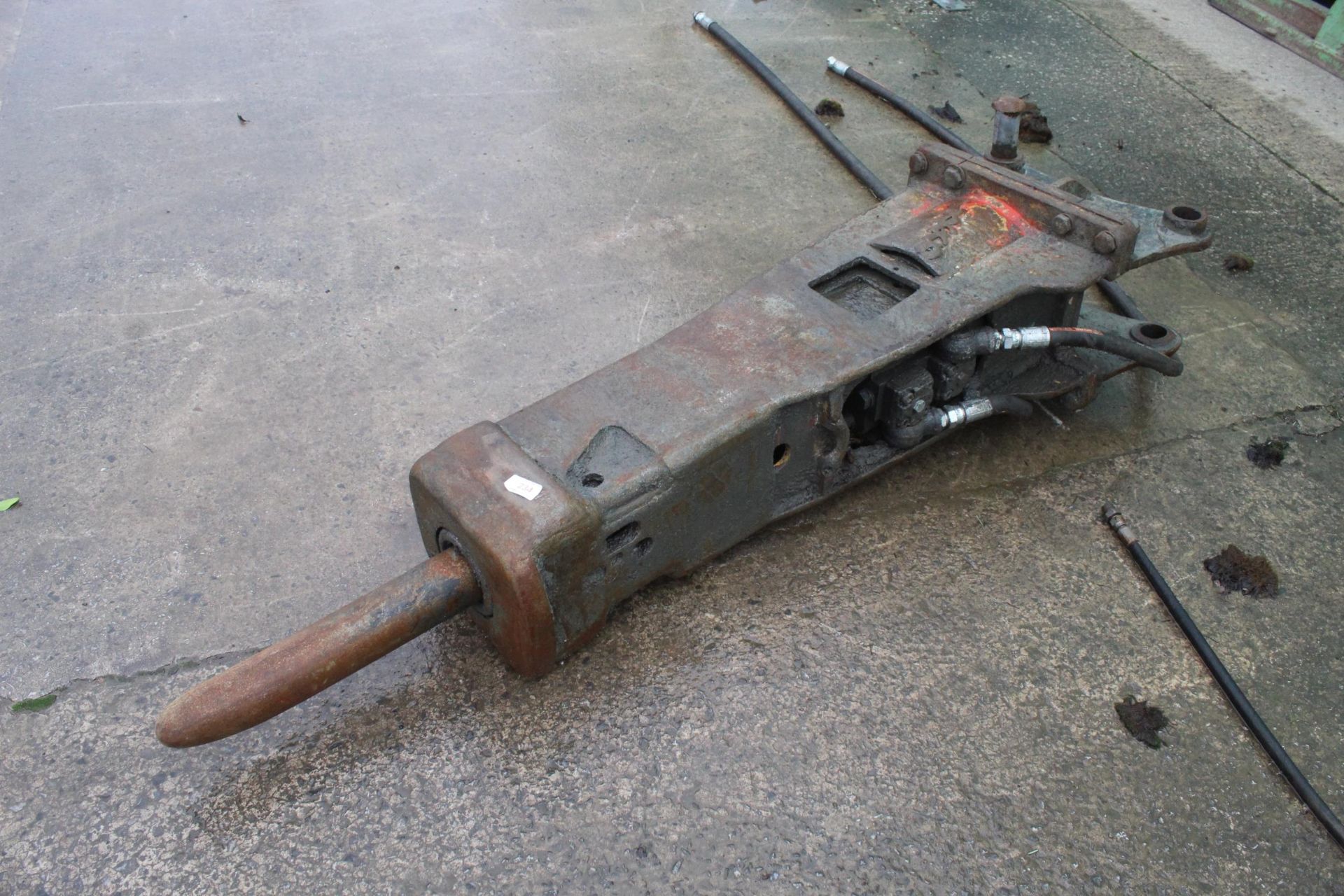 AN INDECO HYDRAULIC BREAKER + VAT