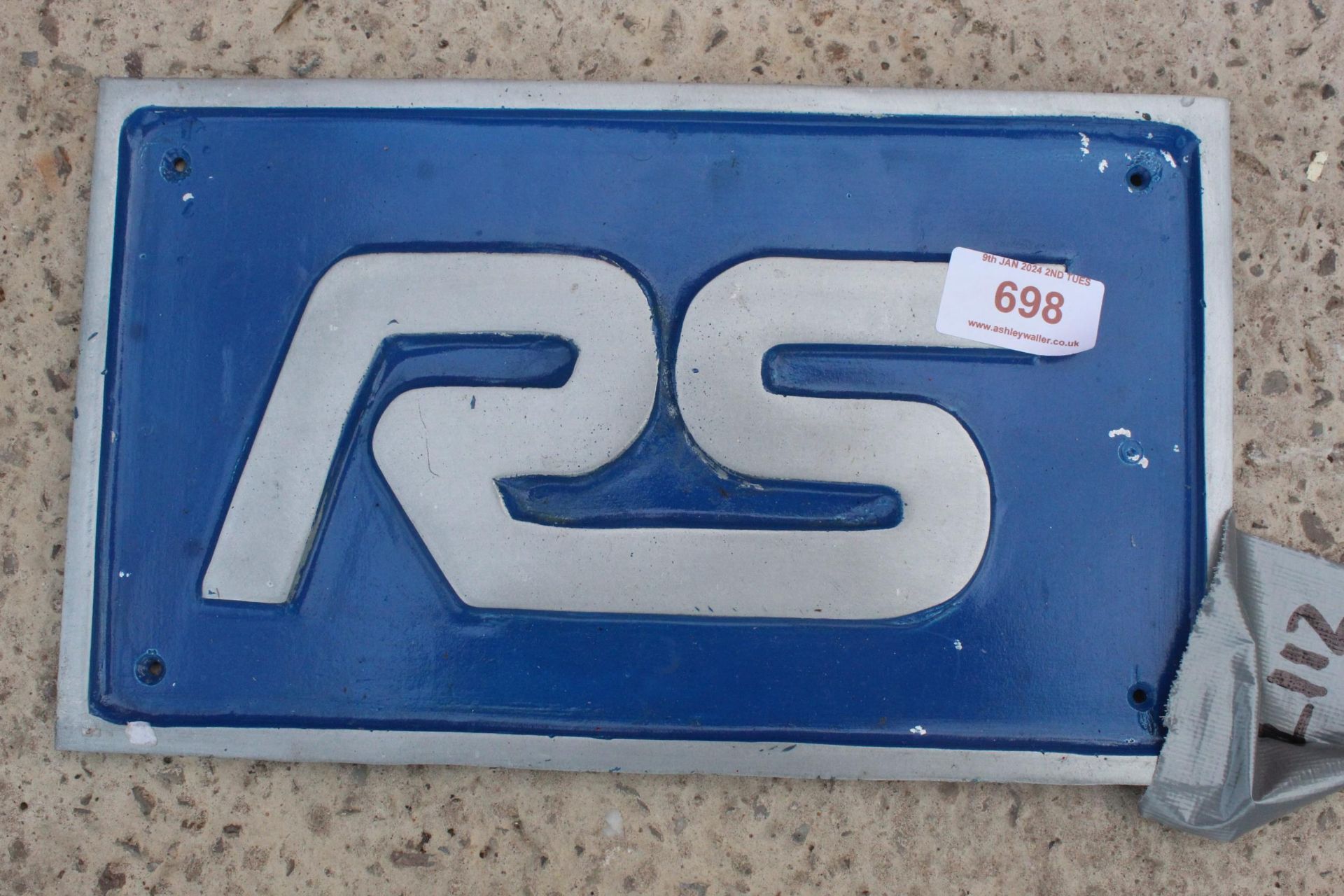 RS ALUMINIUM PLAQUE + VAT