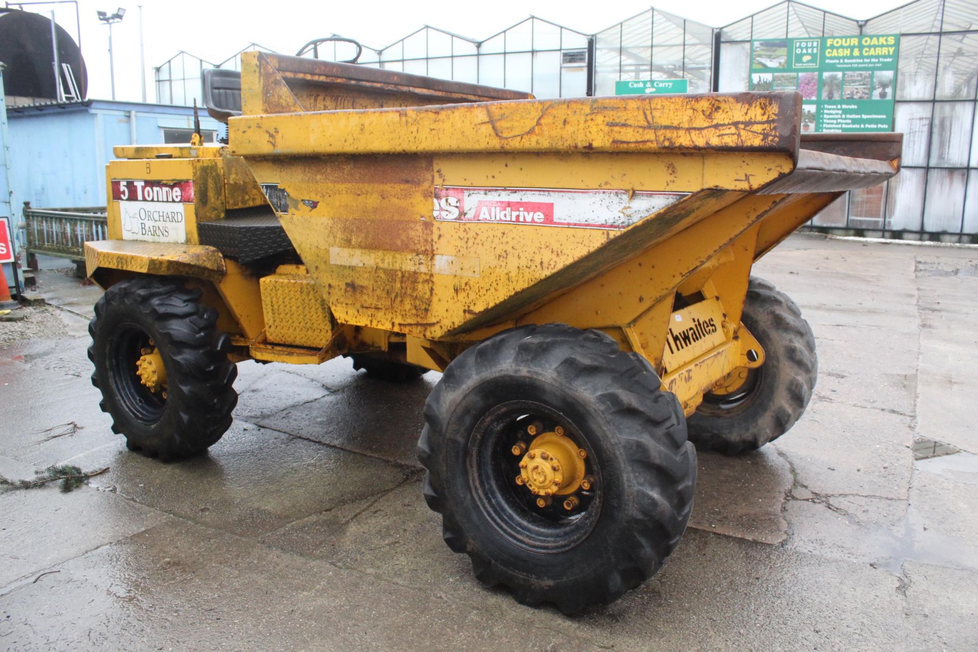 TWAITES 5T DUMPER 4 WHEEL DRIVE RUNS & TIPS NO VAT - Image 2 of 6