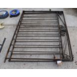 PAIR OF HEAVY DUTY WROUGHT IRON GATES 3FT HIGH TO FIT 8FT GAP NO VAT