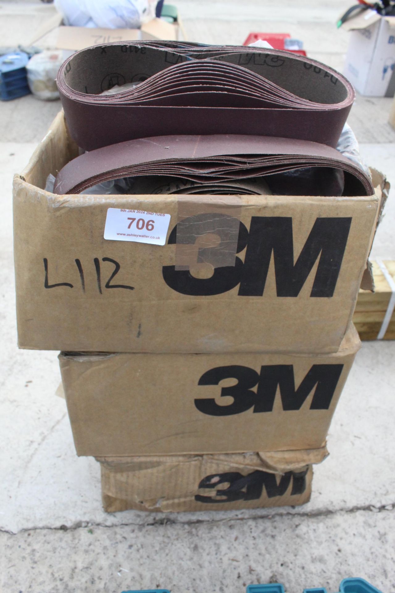 3 BOXES OF 3M SANDPAPER + VAT