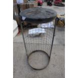 METAL BIN CAGE NO VAT