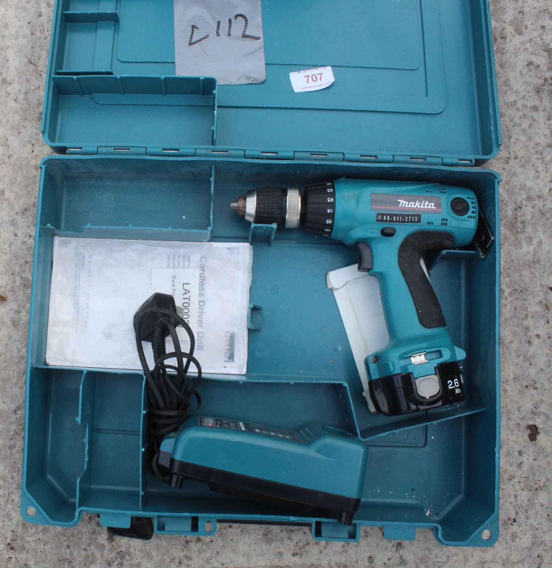 MAKITA BATTERY DRILL + VAT