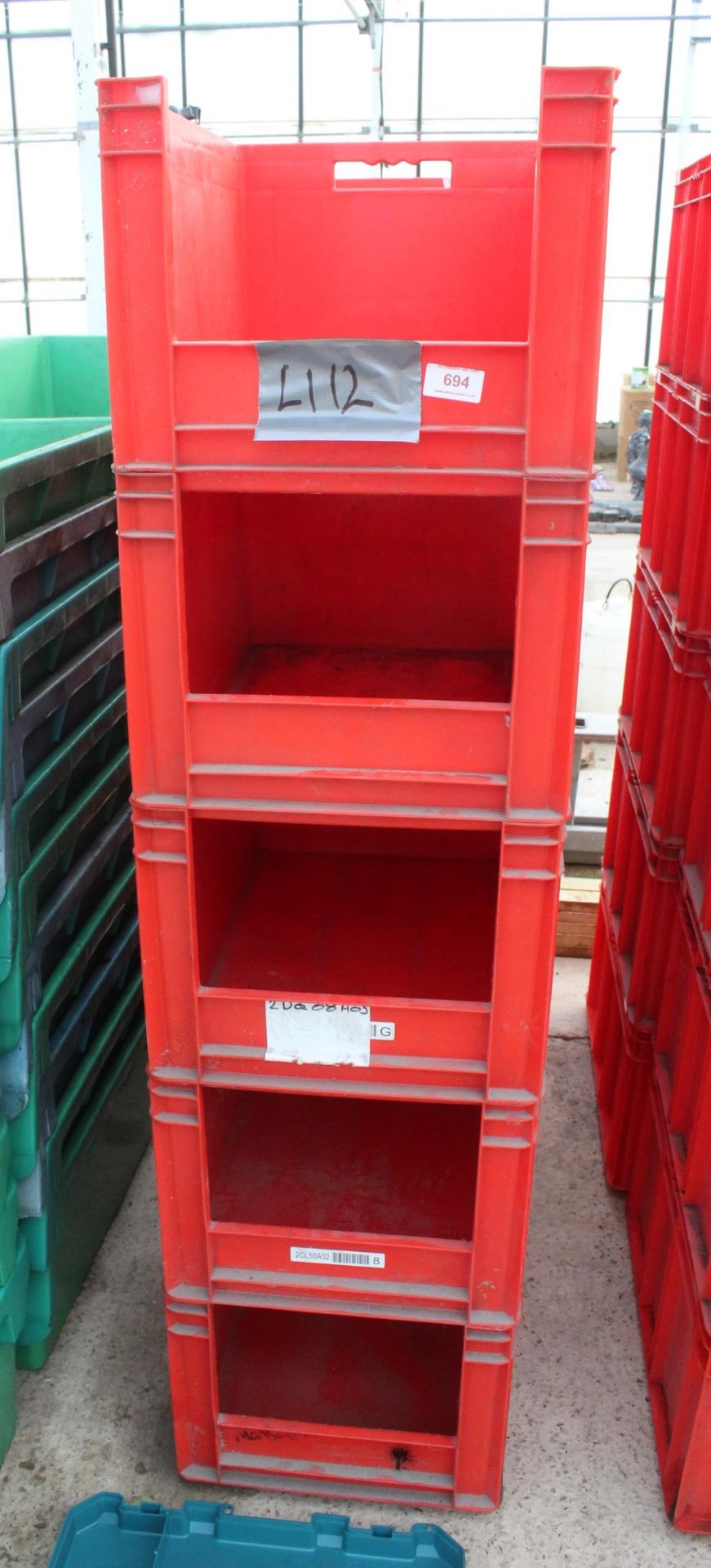 10 SSI SCHAEFER STACKABLE LIN BINS + VAT - Image 2 of 2