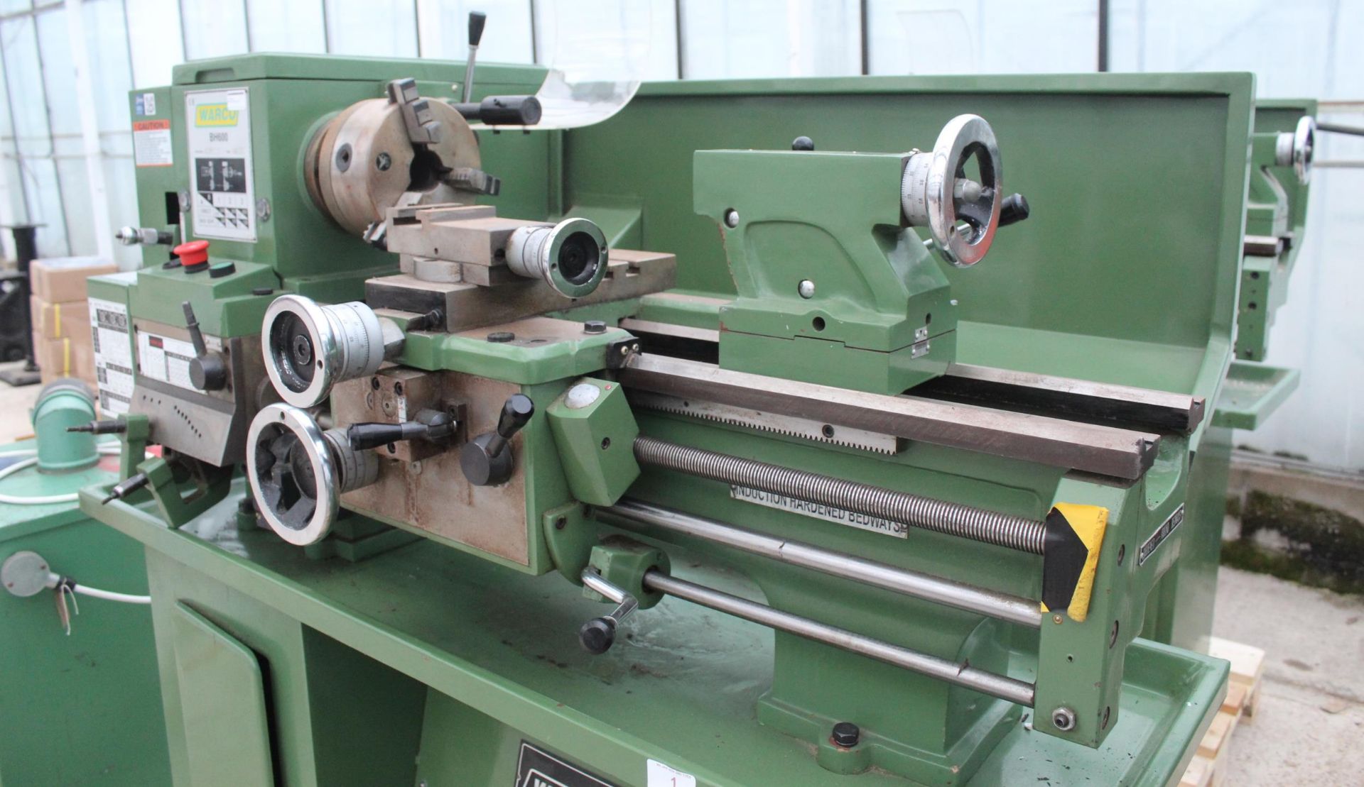 WARCO LATHE BH600 WITH 4 JAWS CHUCK UNTESTED NO VAT - Image 5 of 10