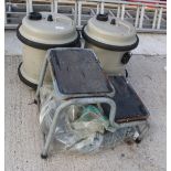 CARAVAN WATER BUTTS, STEP AND HOSE (4 ITEMS) NO VAT