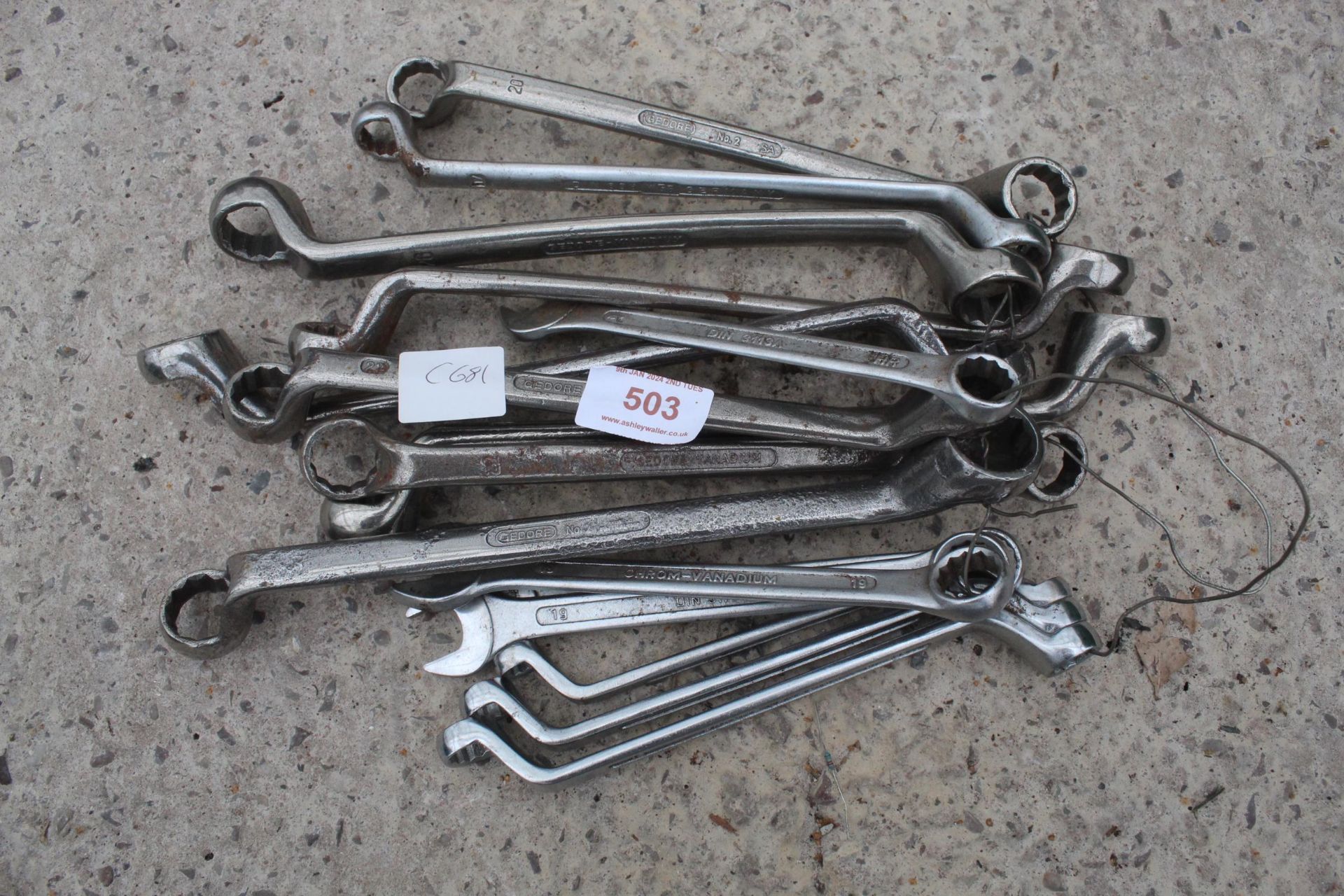 METRIC SPANNERS NO VAT