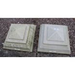 2 CONCRETE GATE TOPS + VAT