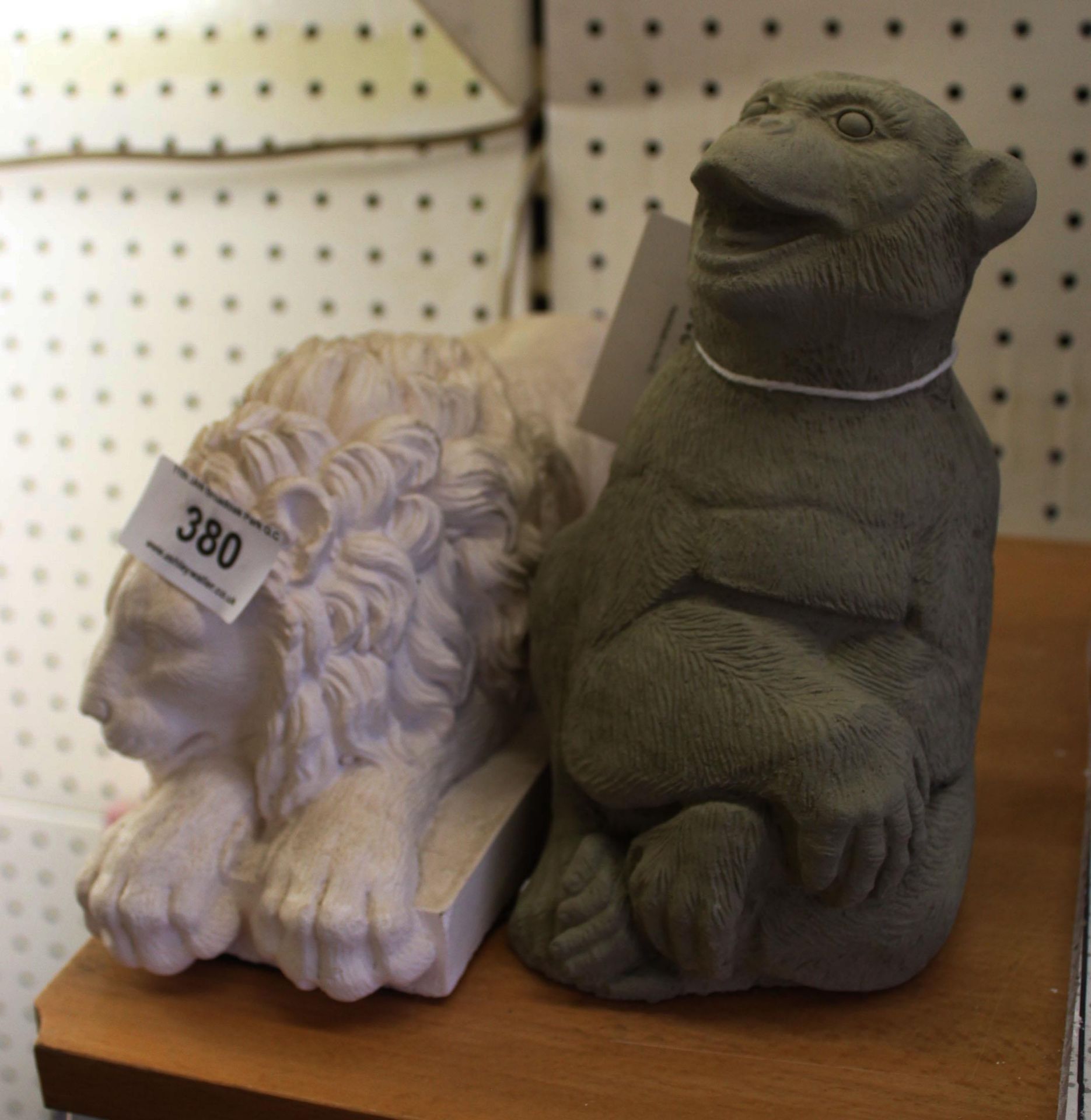 CONCRETE LION AND CONCRETE CHIMP + VAT