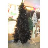 BLACK 8FT CHRISTMAS TREE AND GREEN 3FT CHRISTMAS TREE + VAT