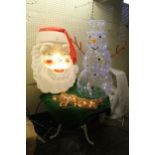 ILLUMINATED SANTA AND SNOWMAN + VAT