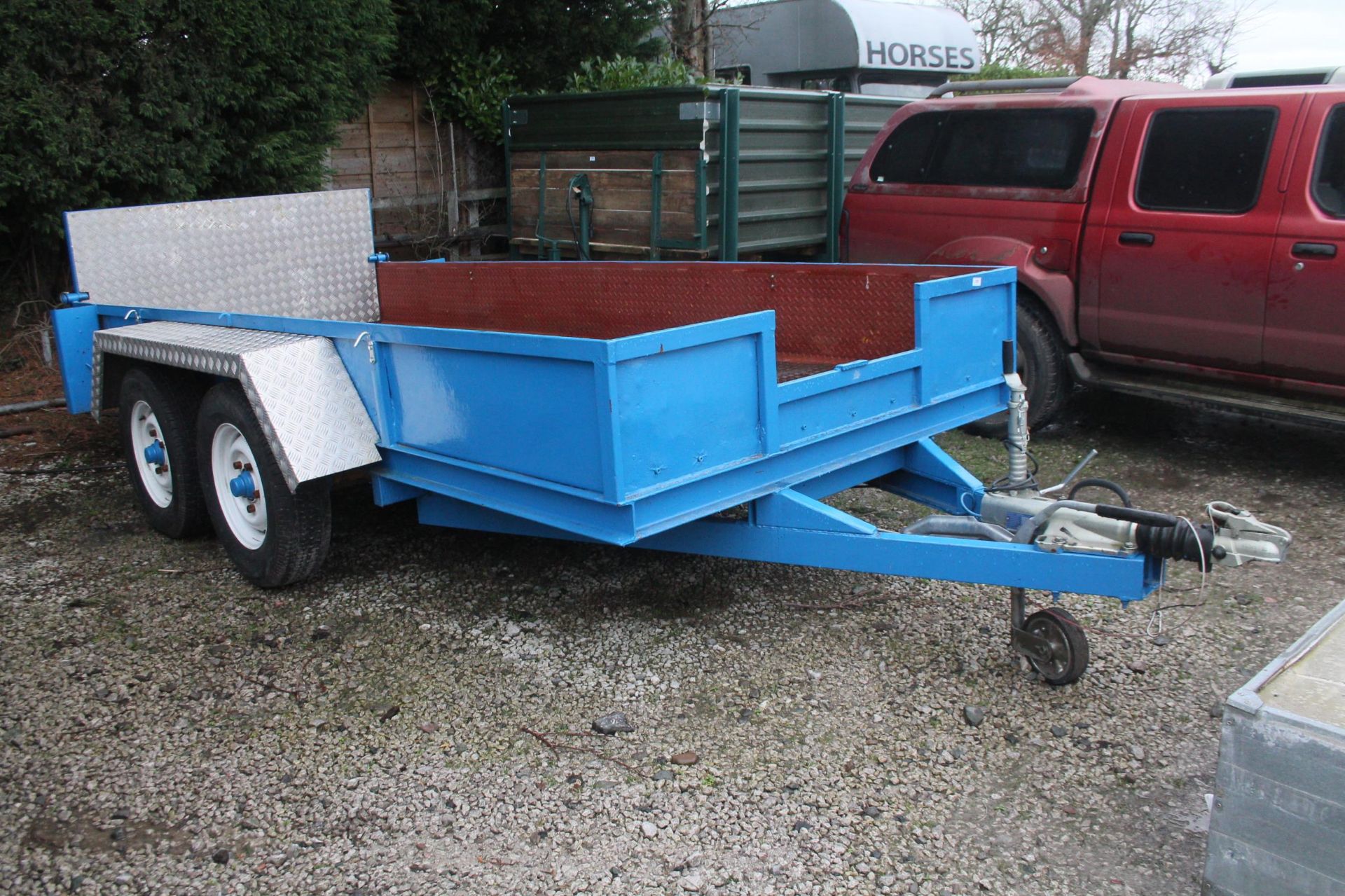 A 14' TRAILER NEW WHEELS TYRES BALL HITCH & REWIRED NO VAT - Image 2 of 4