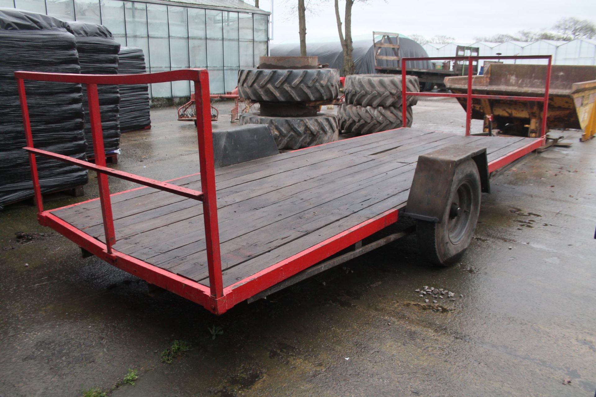 A BALE TRAILER IN WORKING ORDER NO VAT - Image 3 of 3