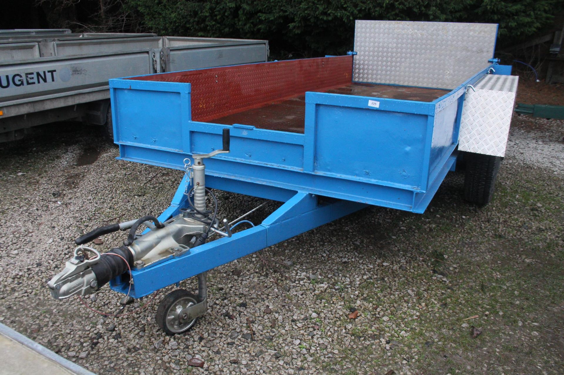 A 14' TRAILER NEW WHEELS TYRES BALL HITCH & REWIRED NO VAT