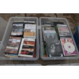 TWO BOXES OF CD & GAMES SOME UNUSED - NO VAT