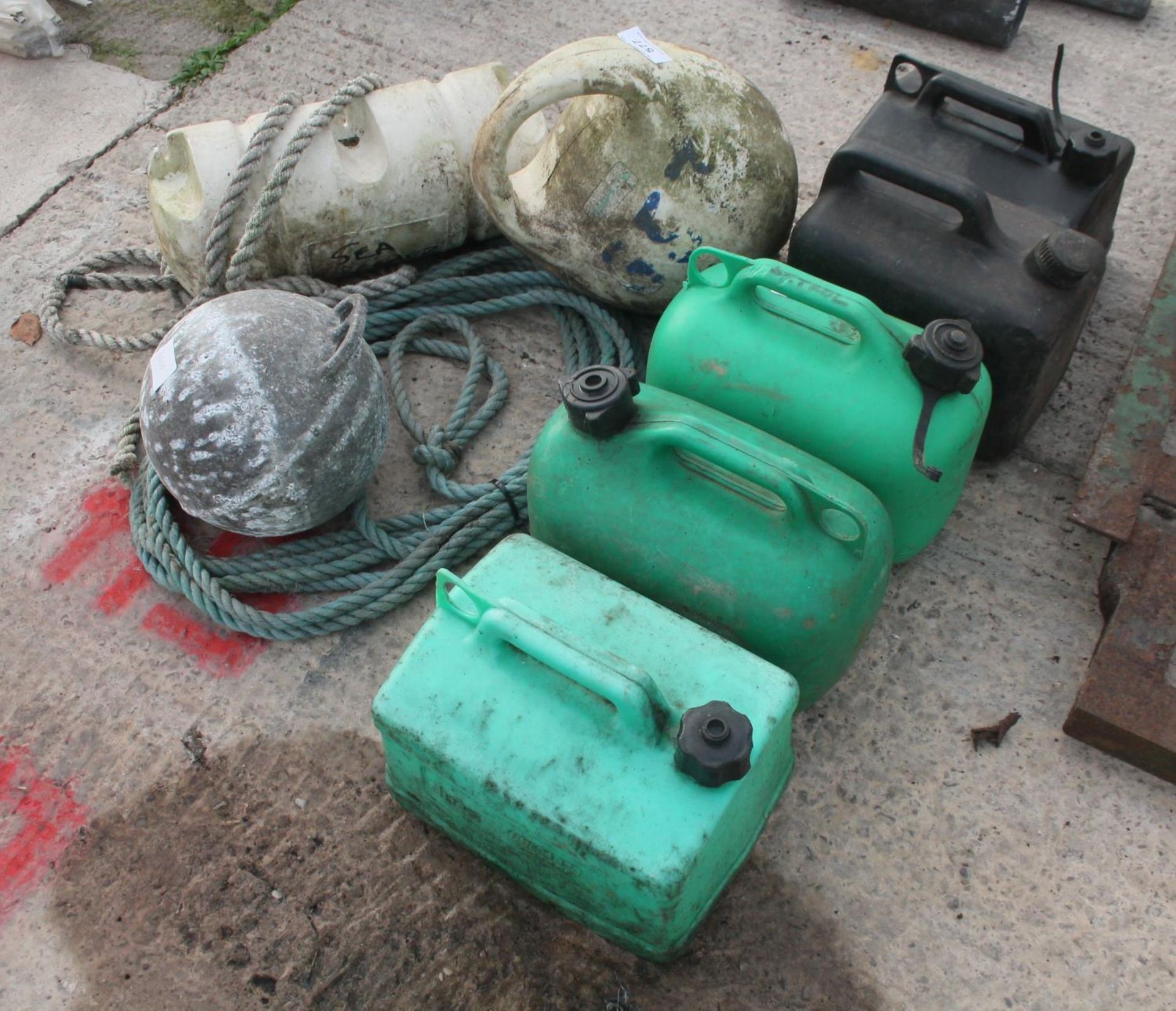 BOAT FENDERS, BOUYS, ROPE, PETROL AND DIESEL CANS NO VAT - Image 3 of 3