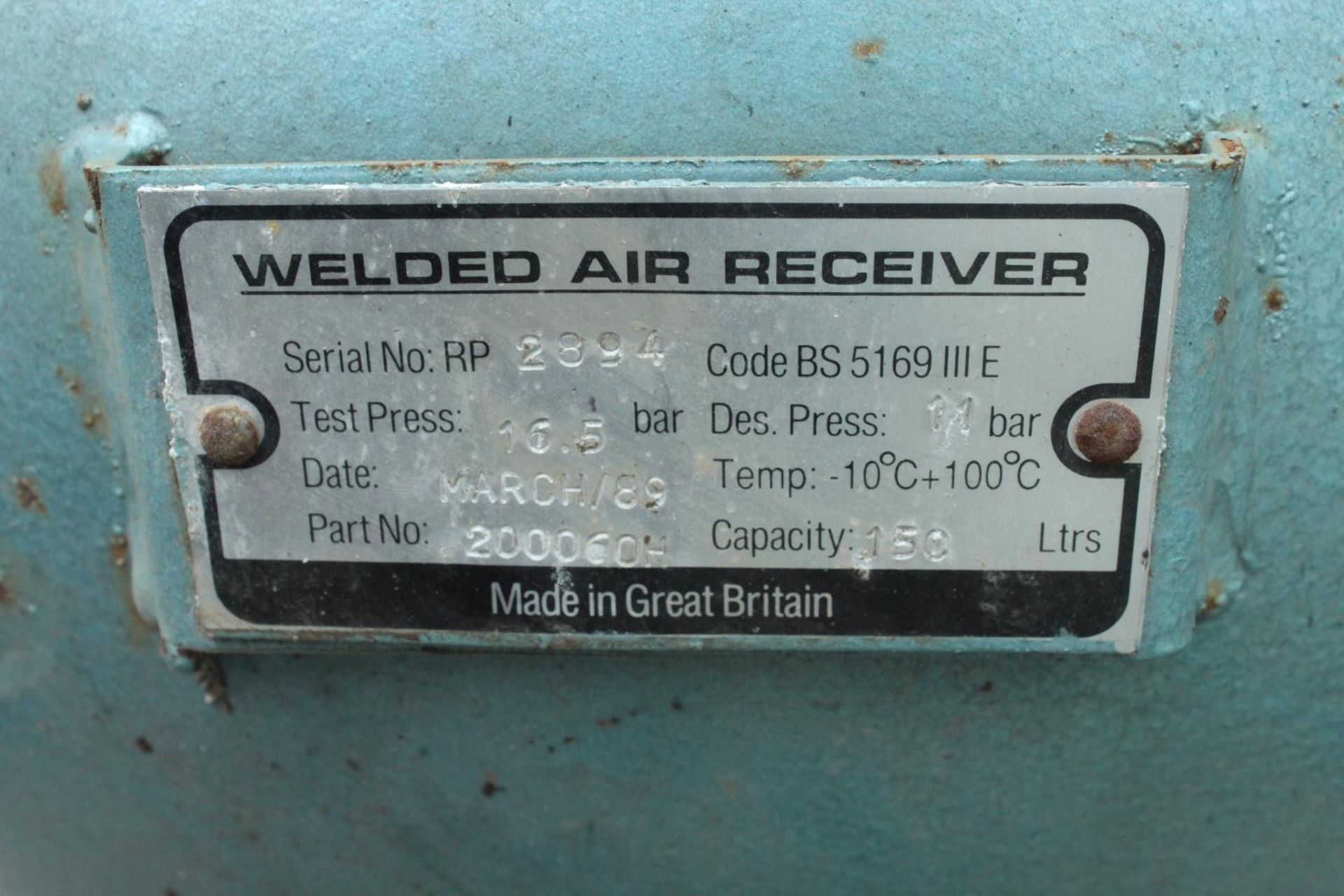 AIR MASTER COMPRESSOR NO VAT - Image 4 of 4