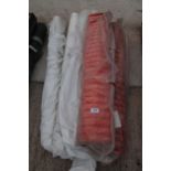 2 ROLLS OF SAFETY FENCING AND 4 ROLLS OF CARPET PROTECTORS + VAT