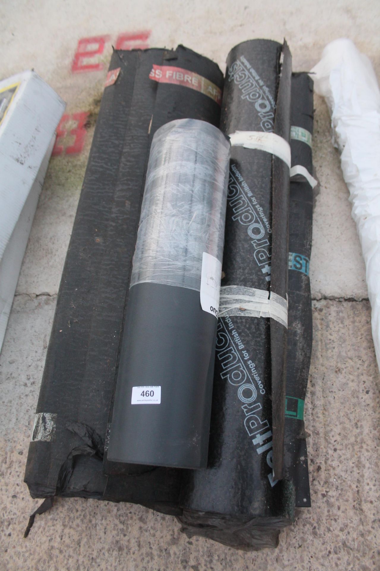 4 ROLLS OF FELT AND 1 ROLL OF DAMP COURSE + VAT