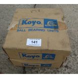 2 KOYO BALL BEARING UNITS + VAT