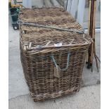 WICKER LAUNDRY BASKET - NO VAT