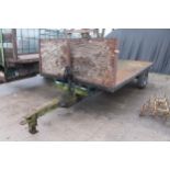 A 13' BALE TRAILER IN WORKING ORDER NO VAT