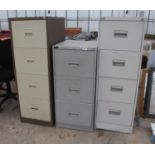 3 FILING CABINETS + VAT