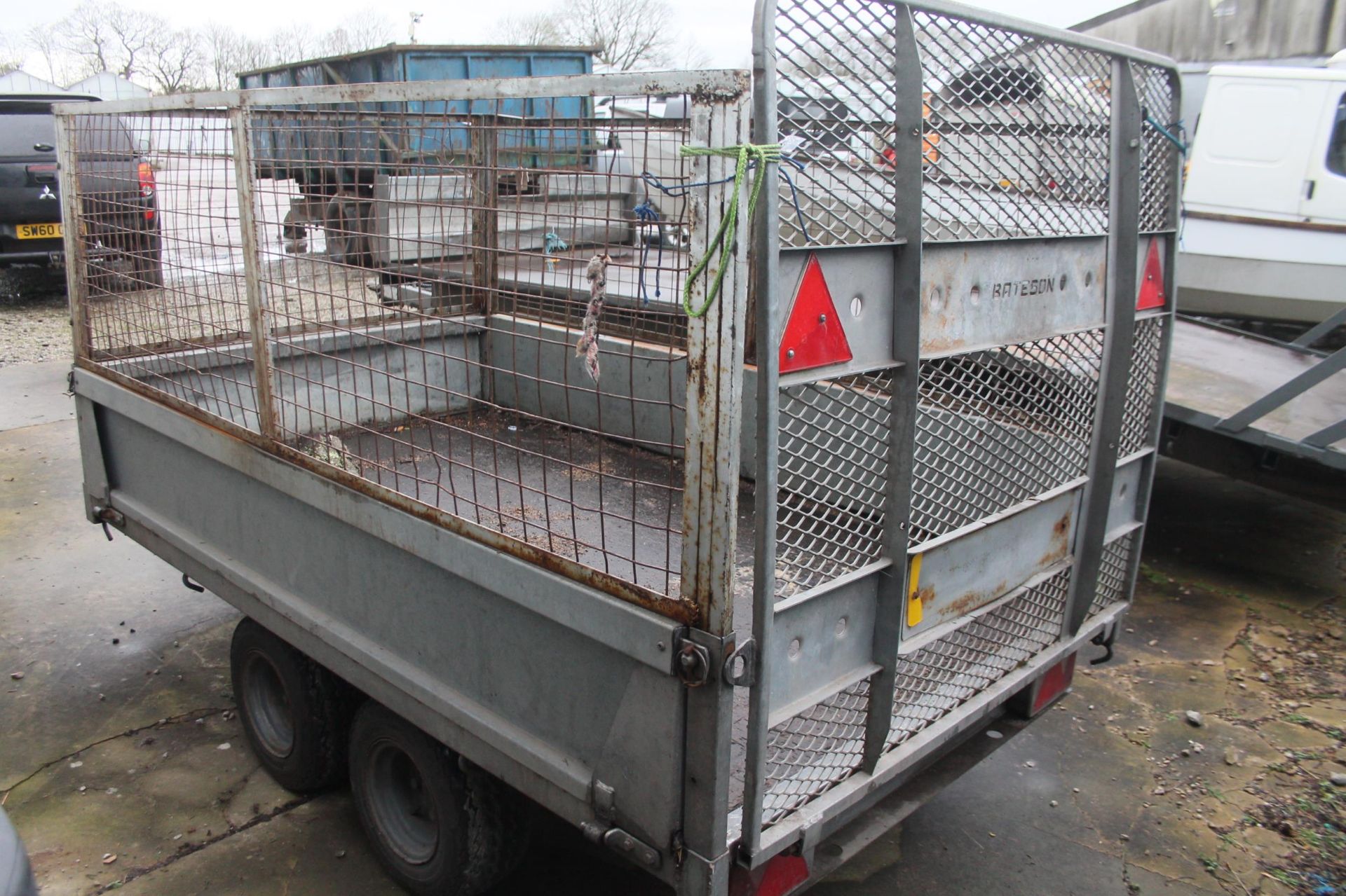 BATESON PLANT TRAILER WITH MESH SIDES NO VAT - Image 2 of 3